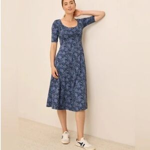 Pact Organic Fit & Flare Signature Scoop Dress